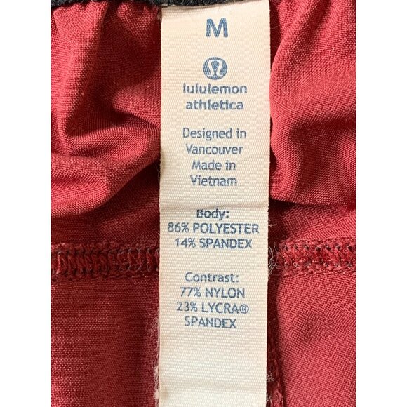 Men’s Lululemon Pace Breaker Red Shorts Size Medium Swift Fabric Training 7835 - Picture 4 of 8